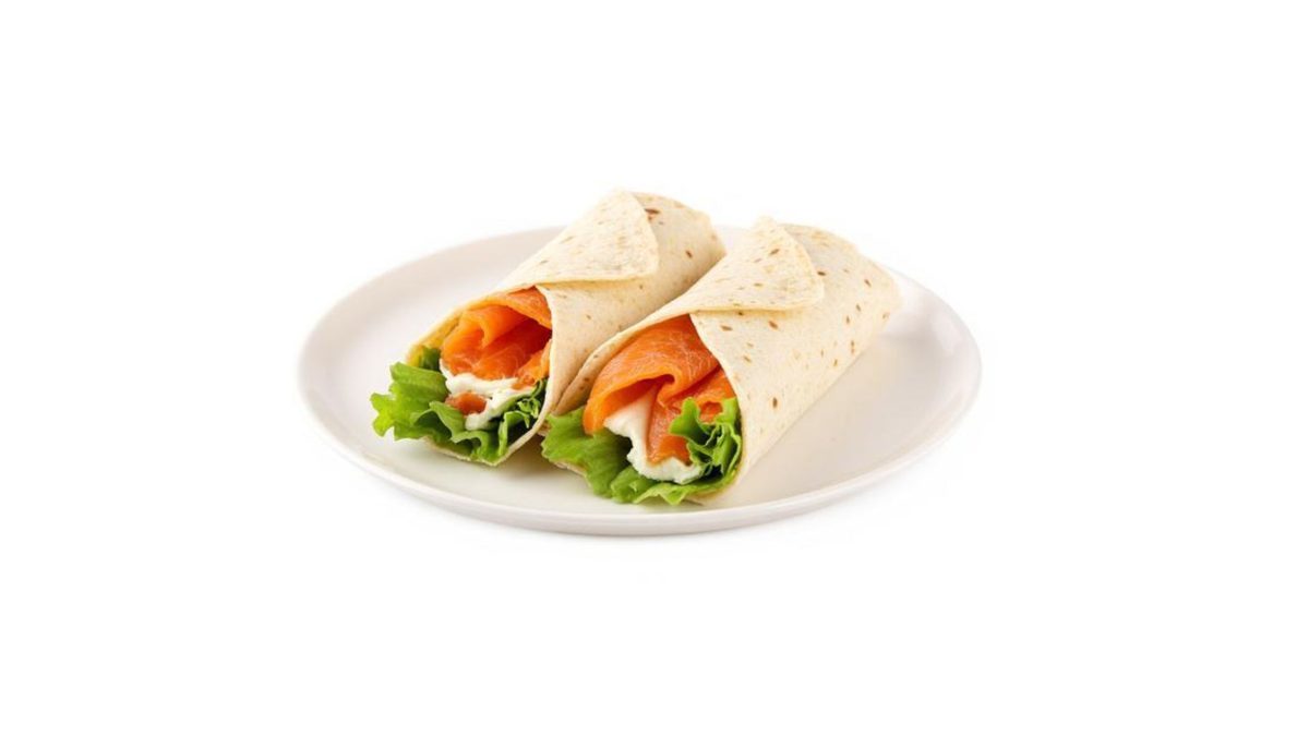 Halve wrap zalm