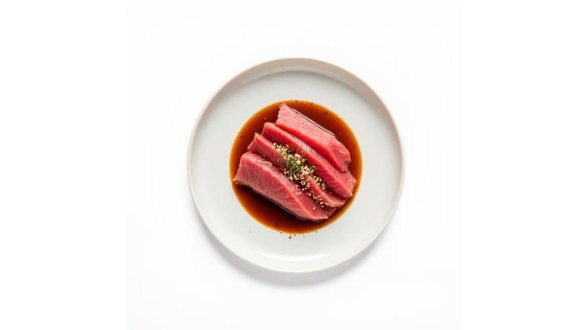 Tuna Tataki met Sojasaus en Sesam