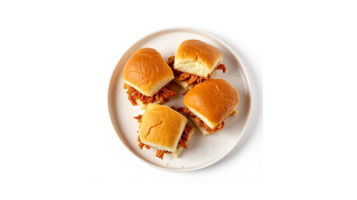 Pulled Chicken Sliders met BBQ Saus