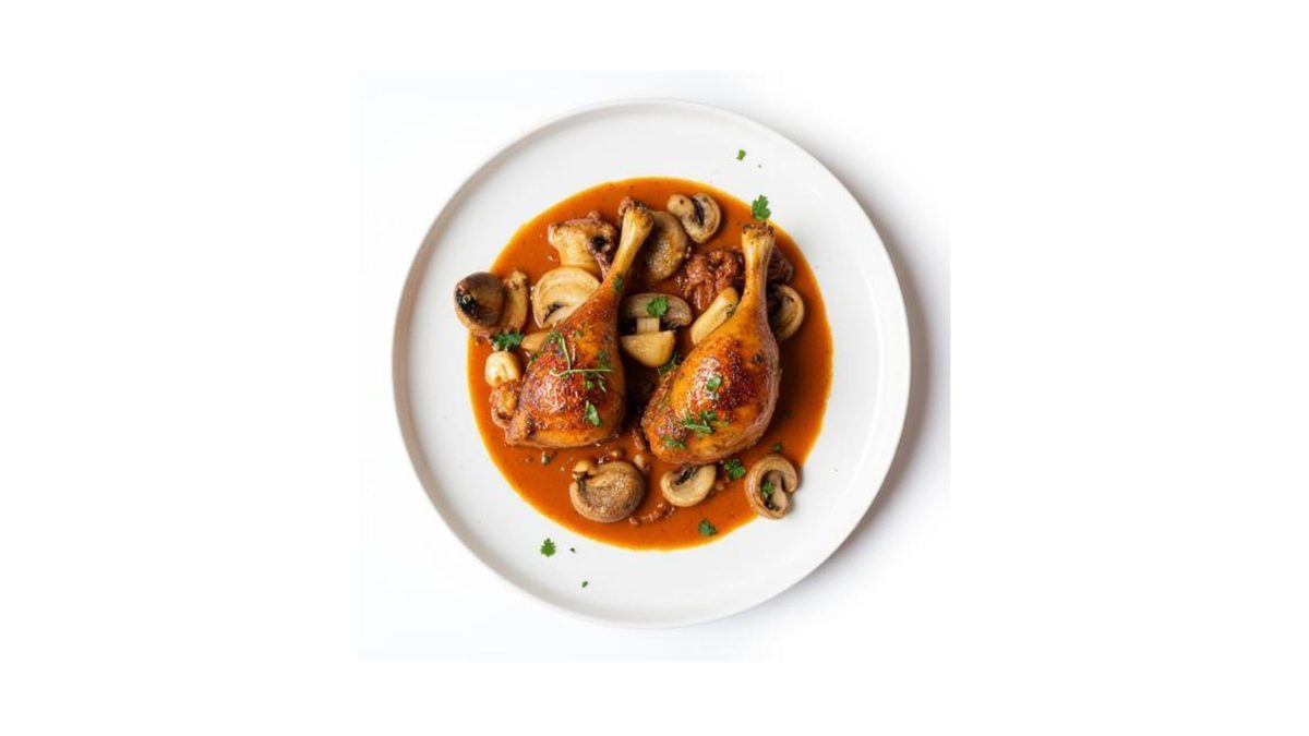 Coq au Vin met Champignons