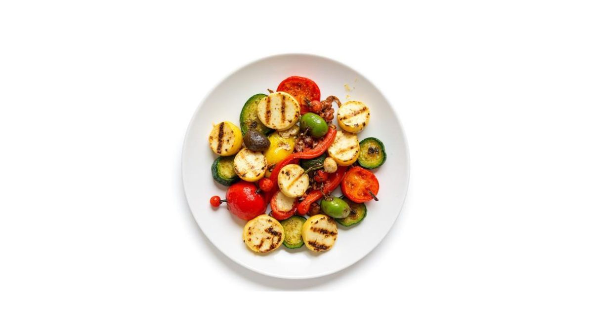 Gegrilde Groenten met Halloumi