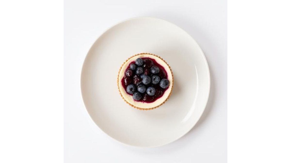 Cheesecake met Blauwe Bessen