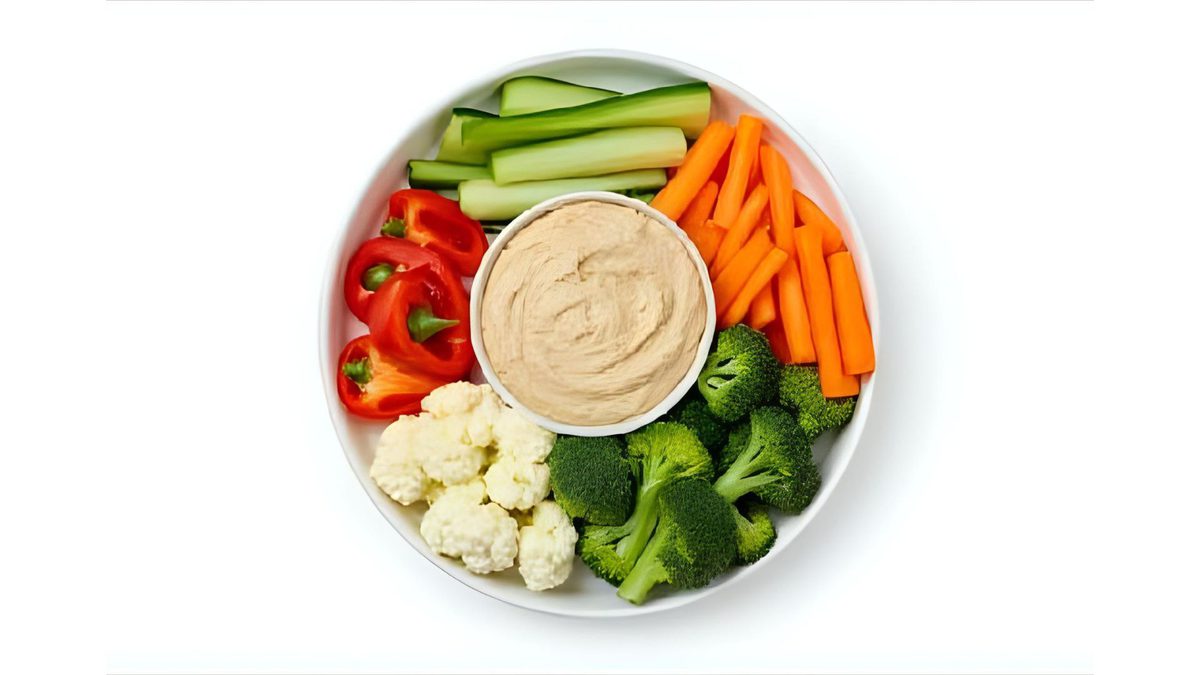 Cruditee, groentensnacks met dip