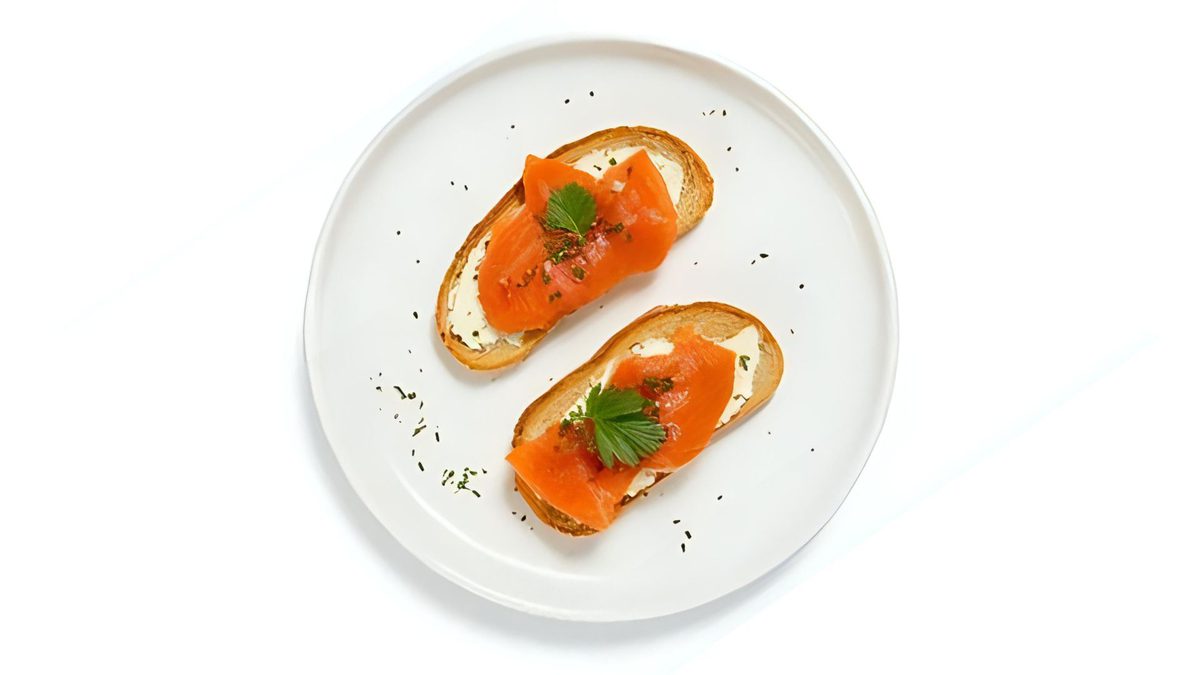 Canapé gerookte zalm