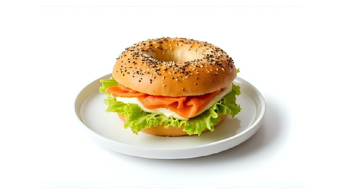 Bagel met zalm